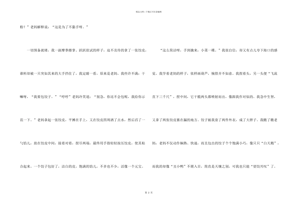 有关初二写春节的三篇_第2页