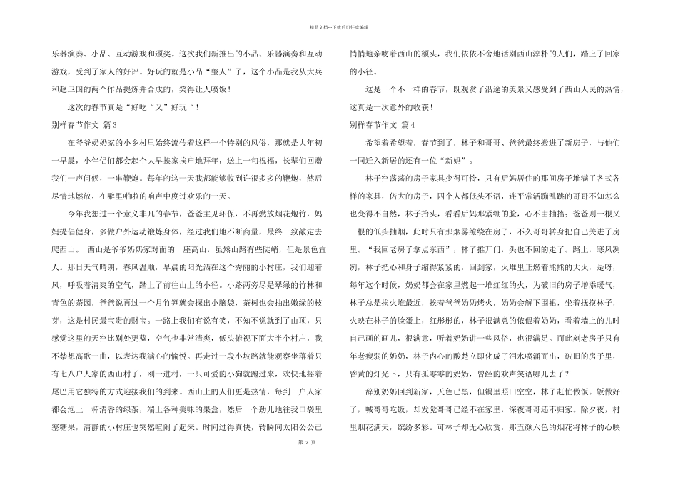 有关别样春节6篇_第2页