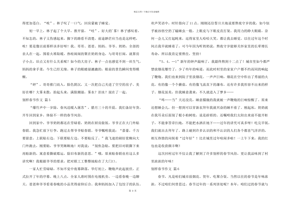 有关别样春节6篇_第3页