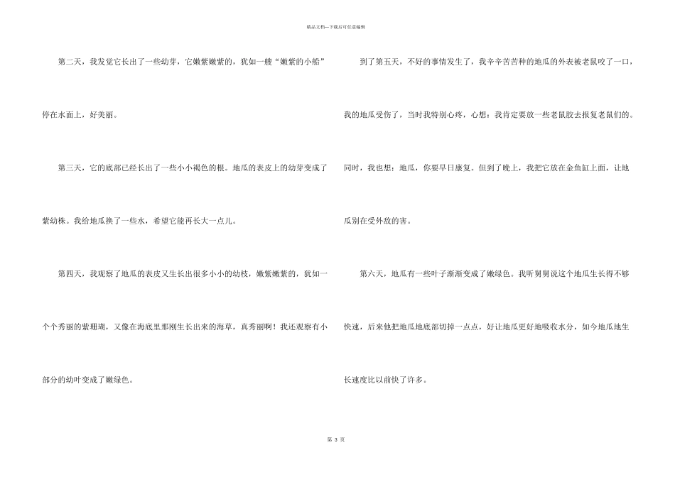 有关四年级观察合集九篇_第3页