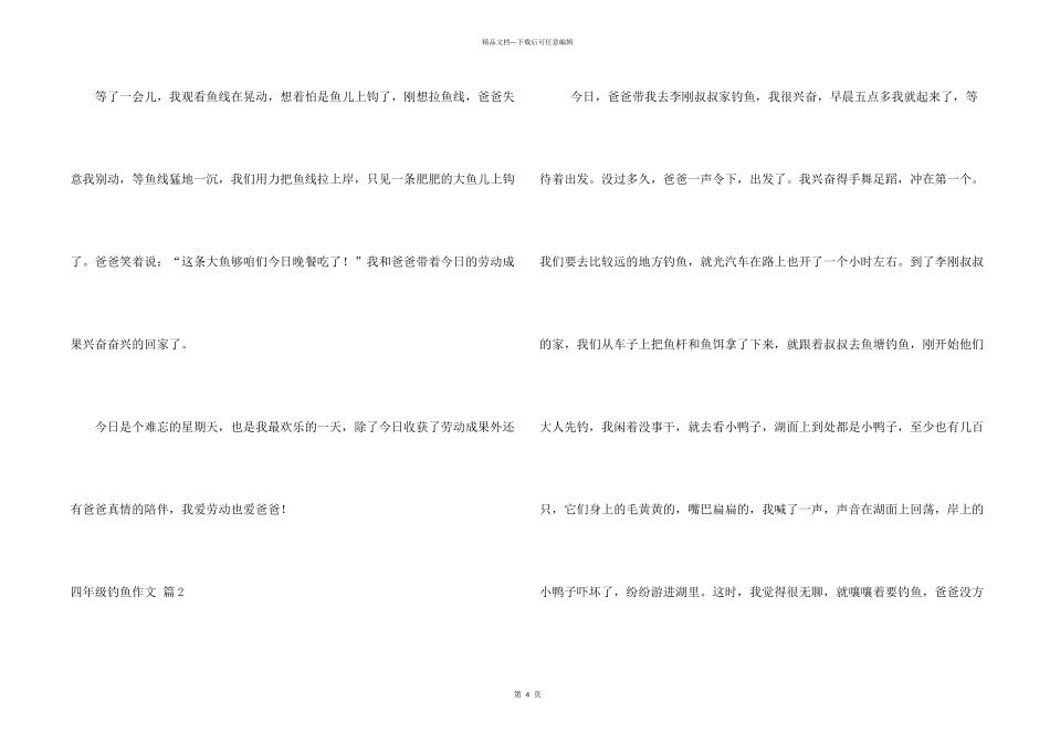 有关四年级钓鱼三篇_第2页