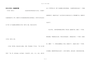 有关大年初一的集锦四篇