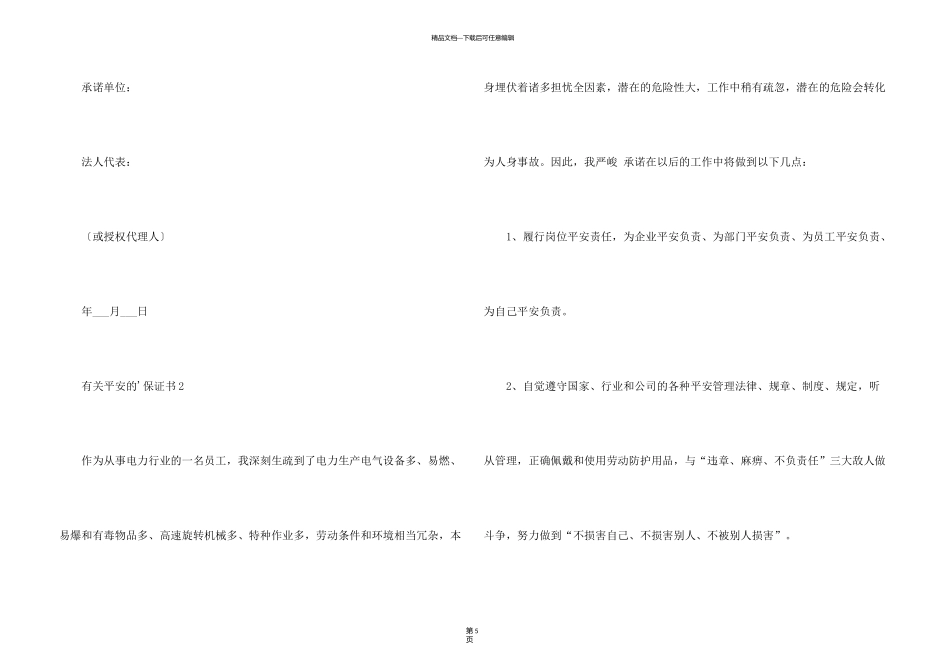 有关安全的保证书_第3页
