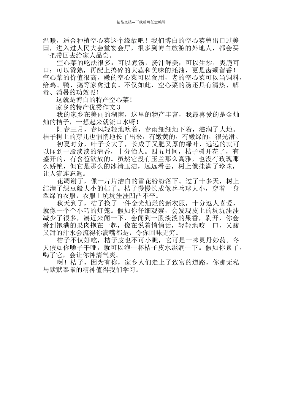 有关家乡的特产优秀作文_第2页