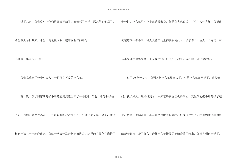 有关小乌龟二年级汇总6篇_第3页