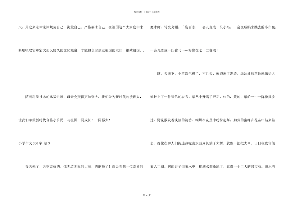 有关小学300字3篇_第3页