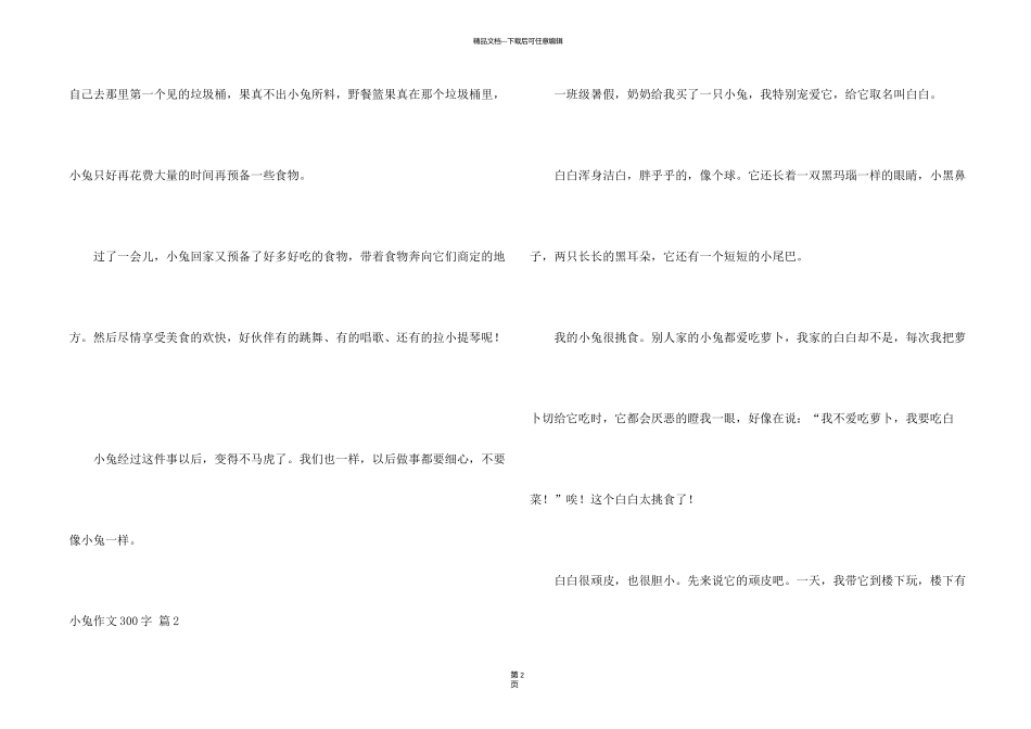 有关小兔300字8篇_第2页