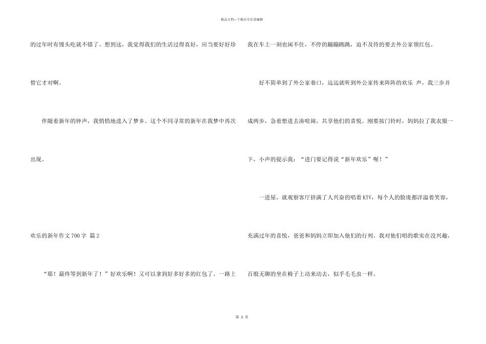 有关快乐的新年700字四篇_第3页