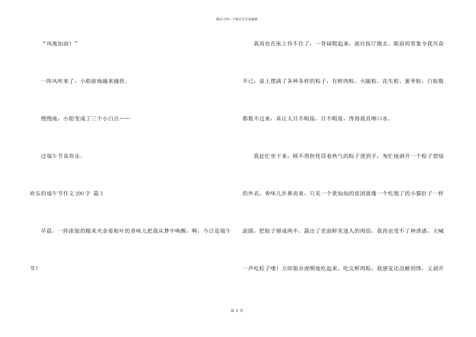 有关快乐的端午节200字锦集8篇_第3页