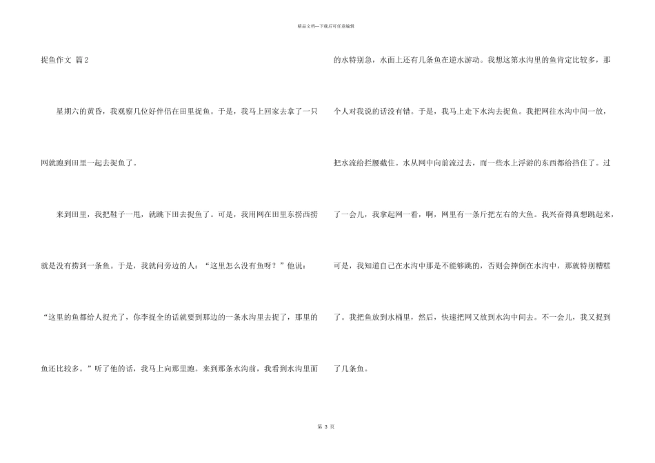 有关捉鱼四篇_第3页