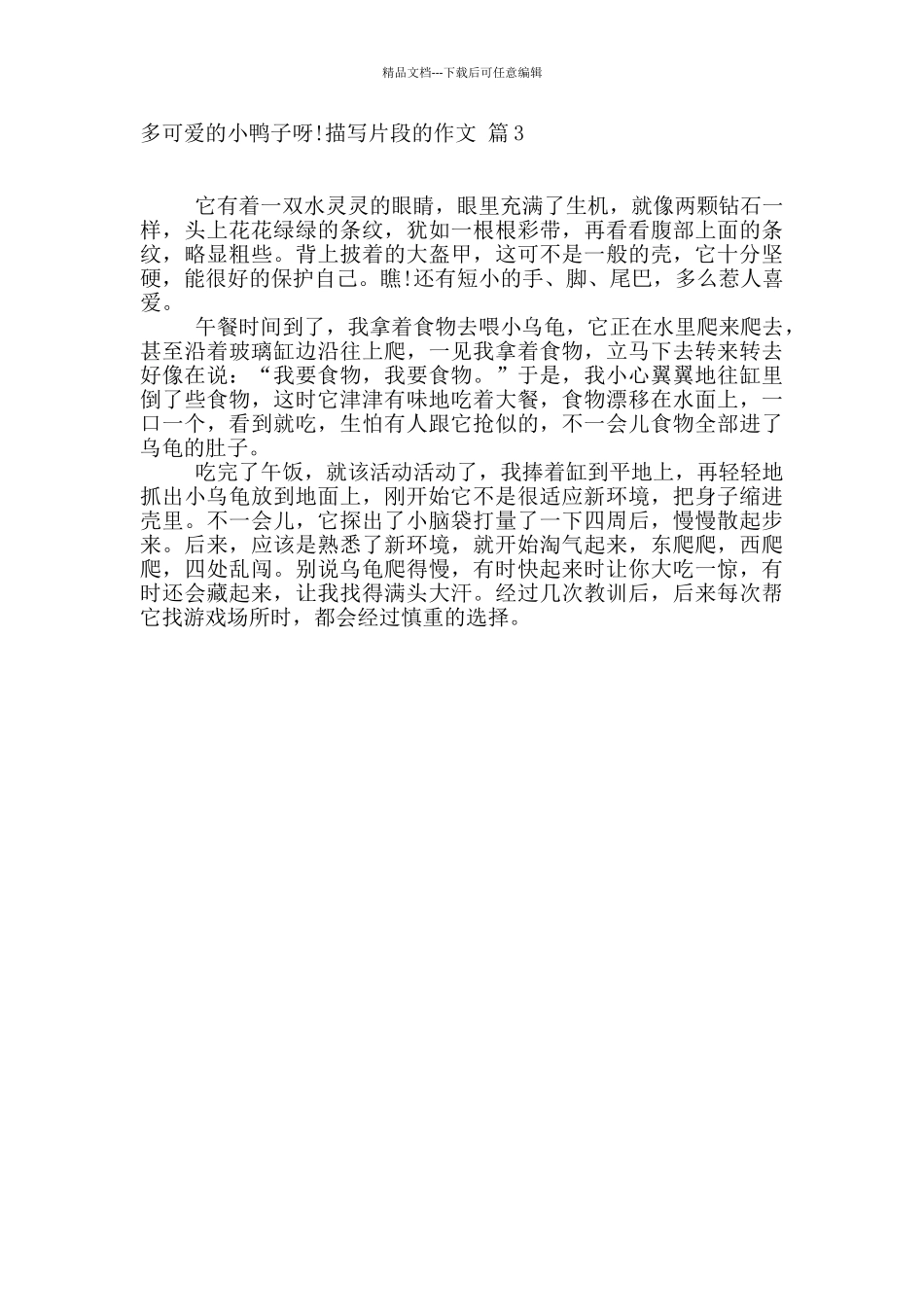 有关描写片段的作文三篇_第3页