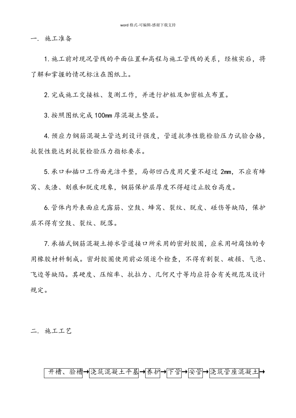 承插式混凝土管施工方案_第1页