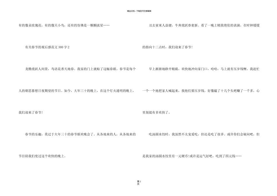 有关春节的观后感300字_第2页