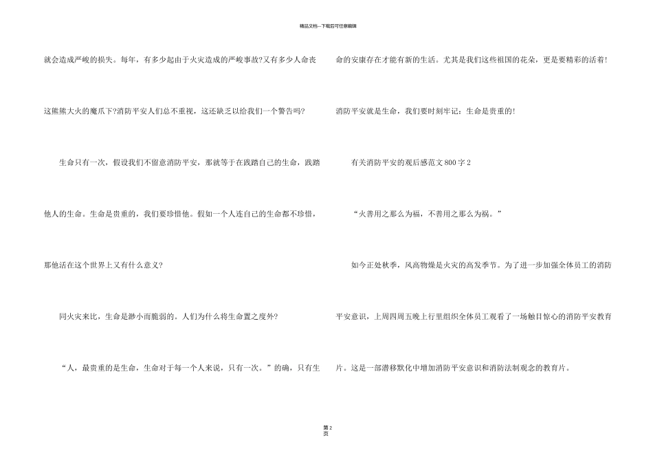 有关消防安全的观后感800字_第2页