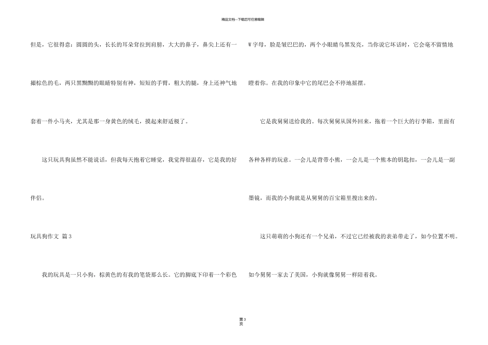 有关玩具狗4篇_第3页