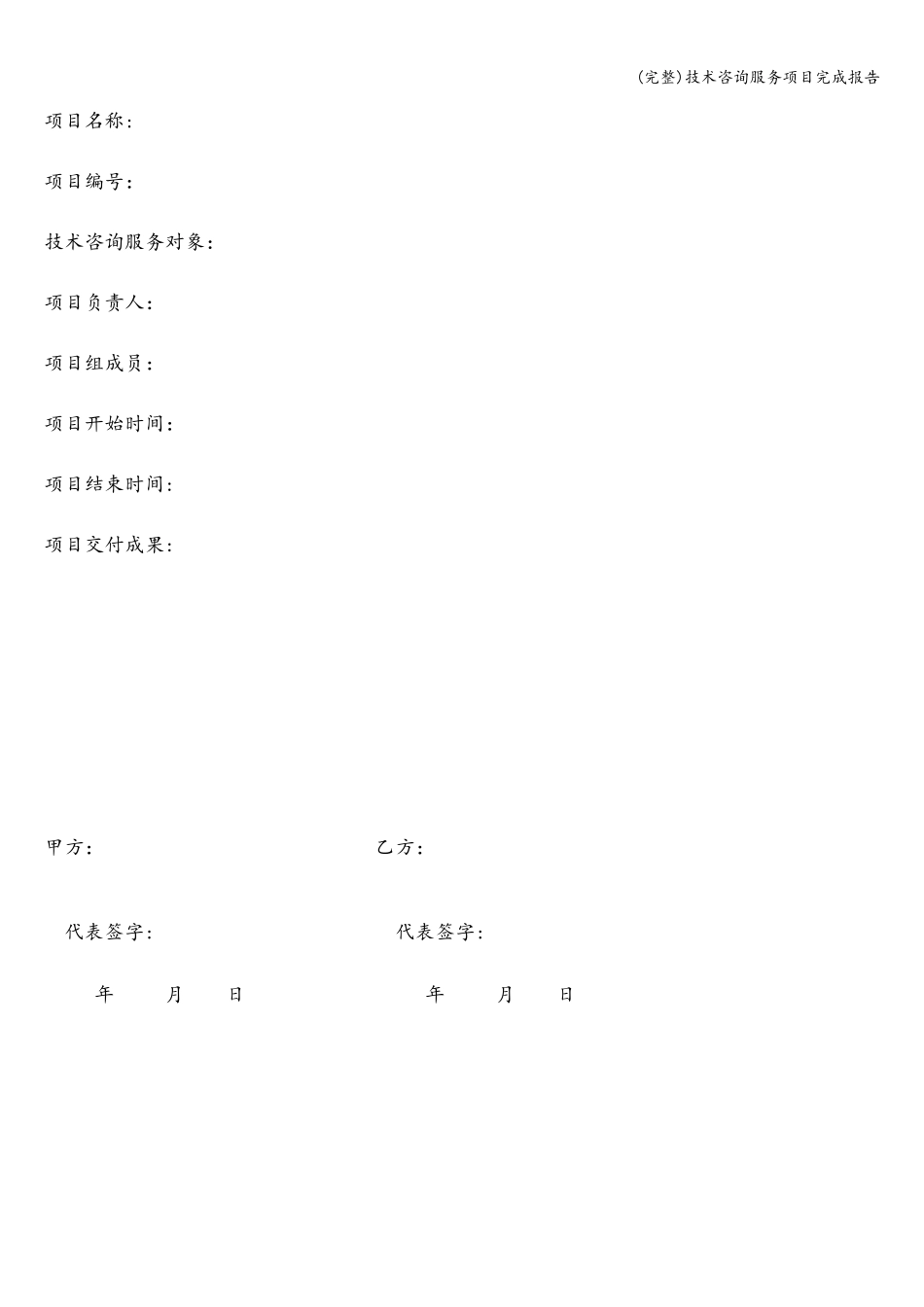 技术咨询服务项目完成报告_第2页