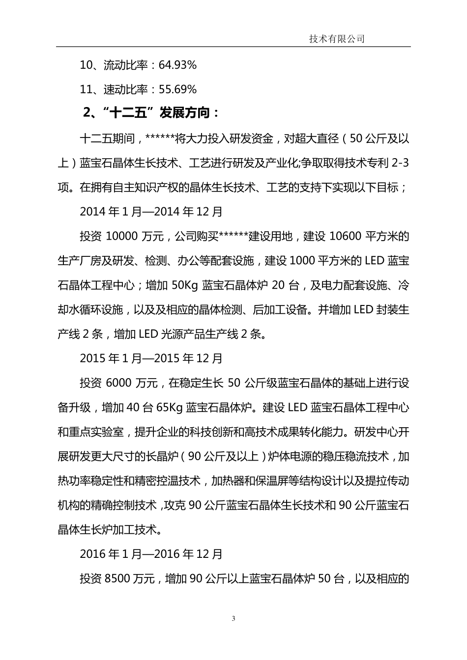 技术改造项目资金申请报告书_第3页