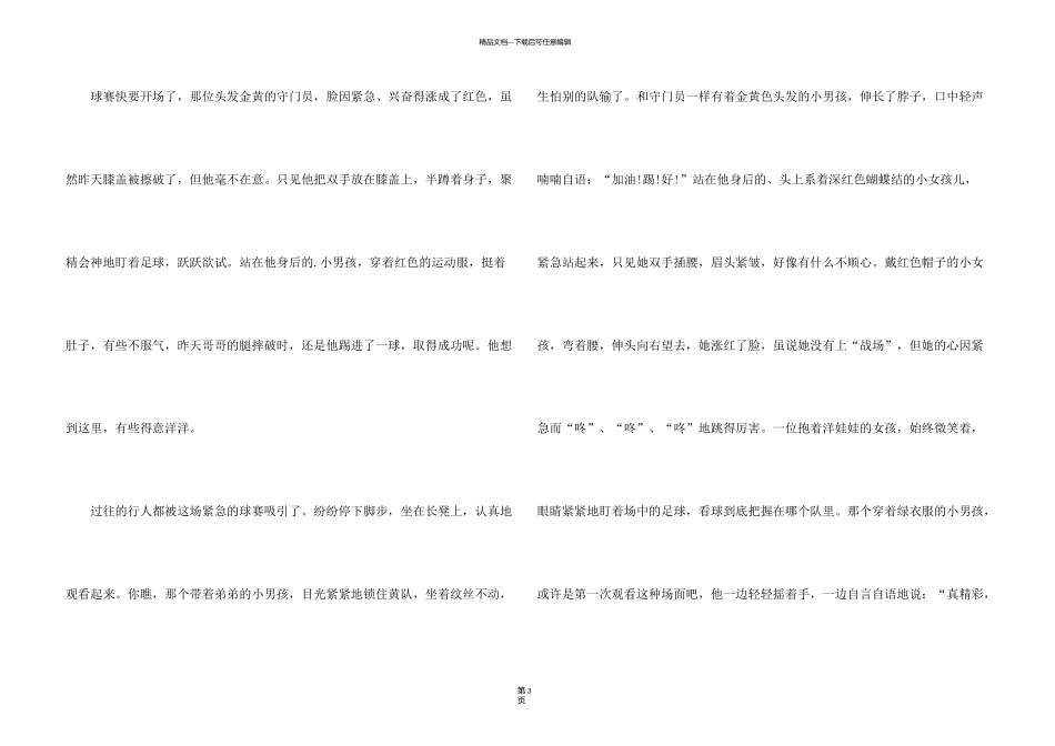 有关足球比赛观后感700字_第3页