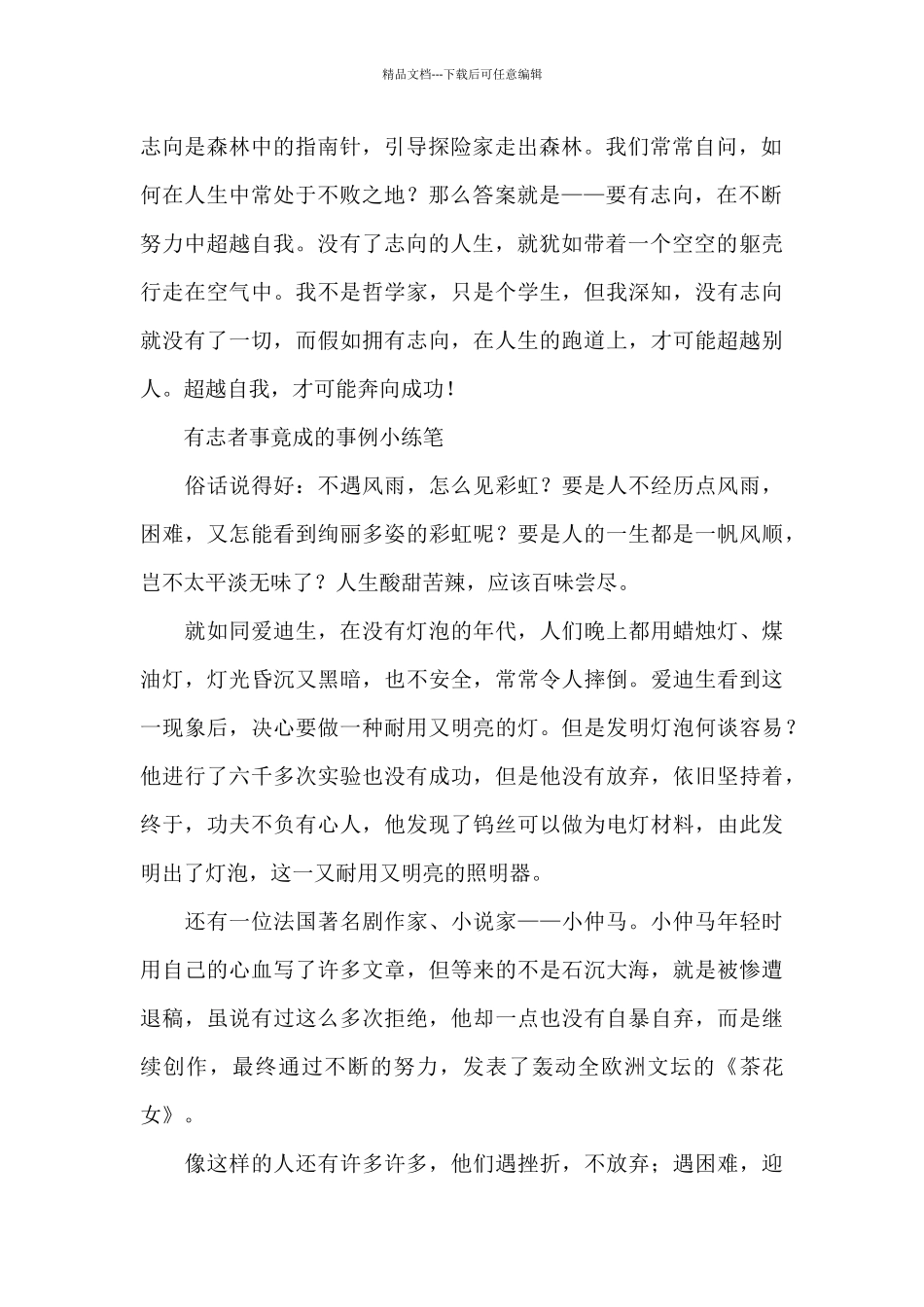 有志者事竟成的事例小练笔_第2页