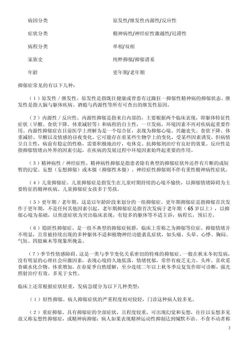 抑郁性神经症和抑郁症的根本区别在哪？_第2页