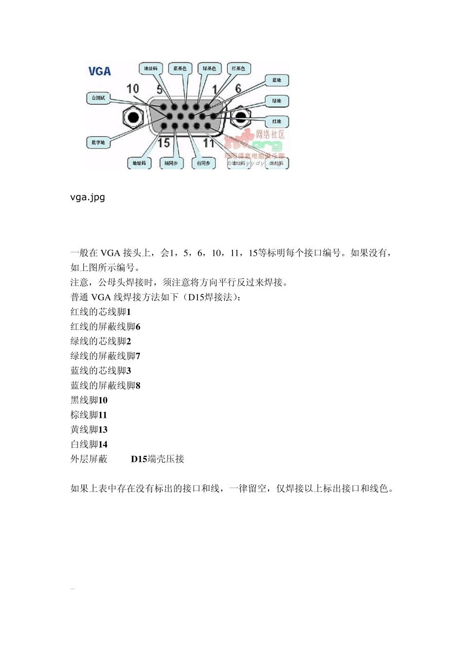 投影仪头子焊接及接线方法_第1页