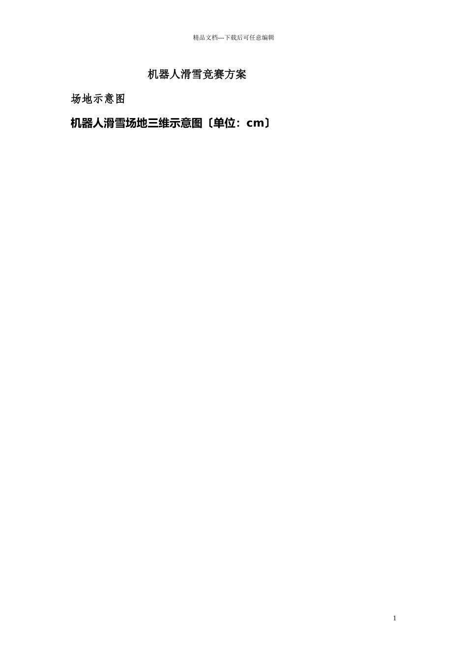 机器人滑雪比赛方案_第1页