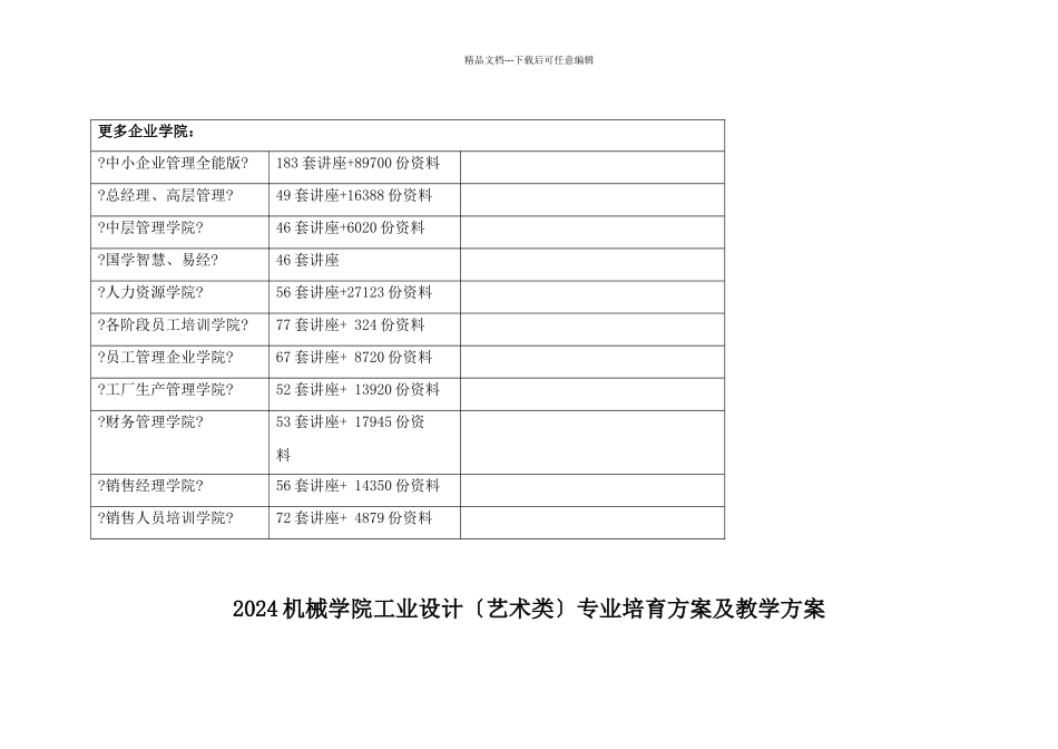 机械学院工业设计专业培养方案与教学计划_第3页