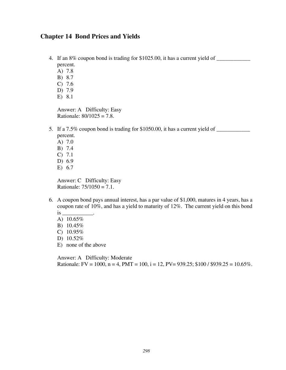 投资学第7版TestBank答案14_第2页