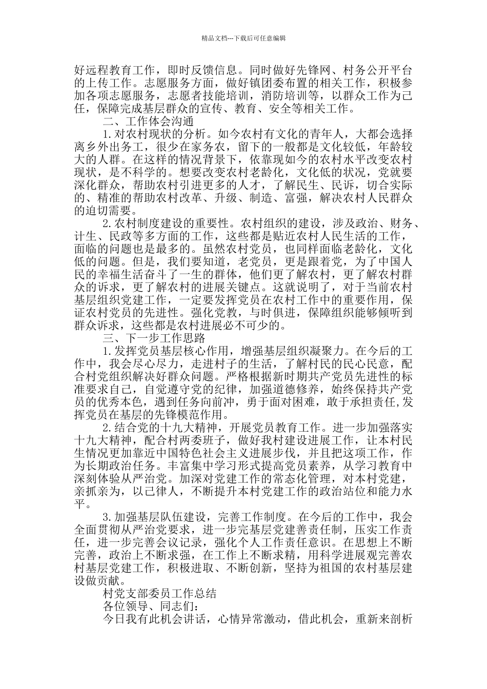 村党支部委员工作总结_第2页