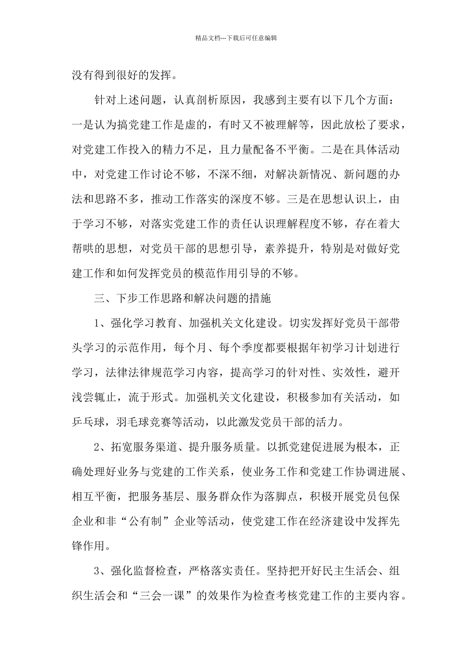 村党支部自查自纠报告三篇_第3页