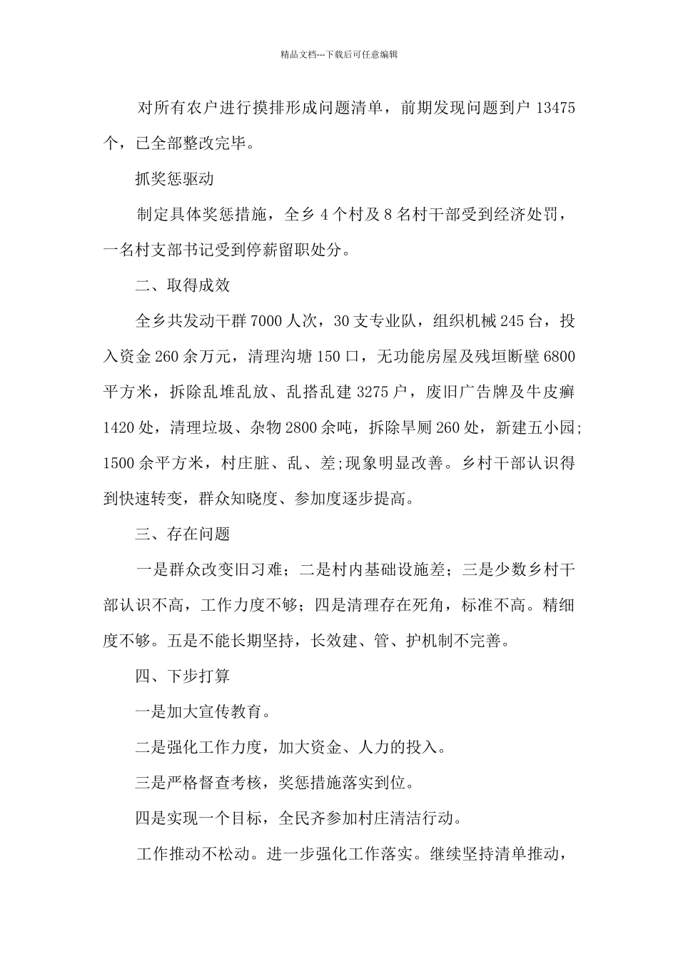 村庄清洁行动工作总结_第2页