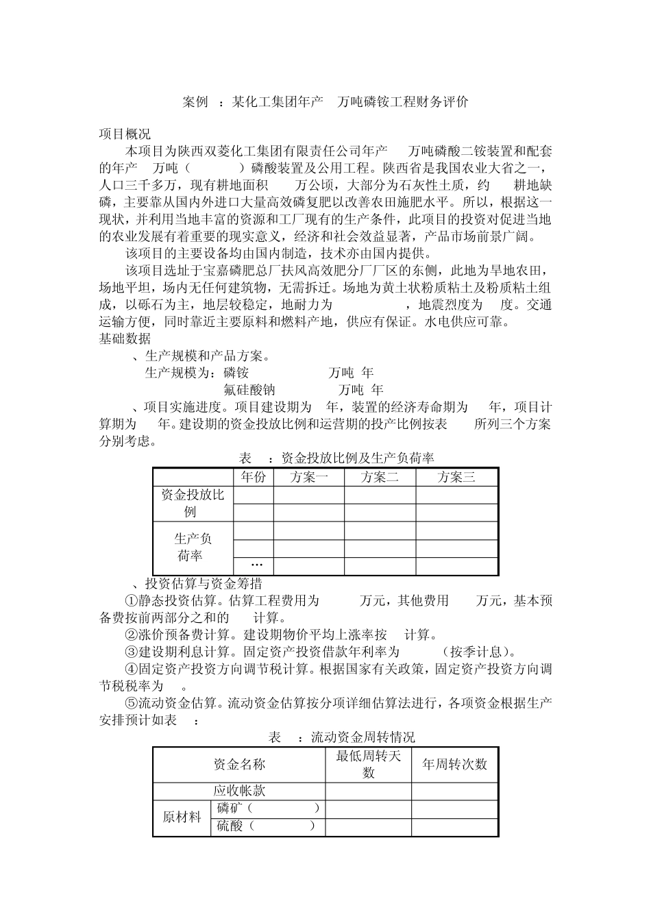 投资项目评估实验作业_第2页