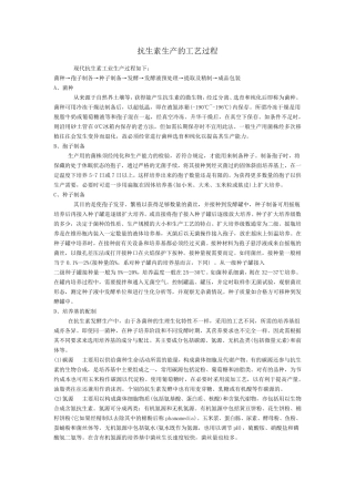 抗生素生产工艺