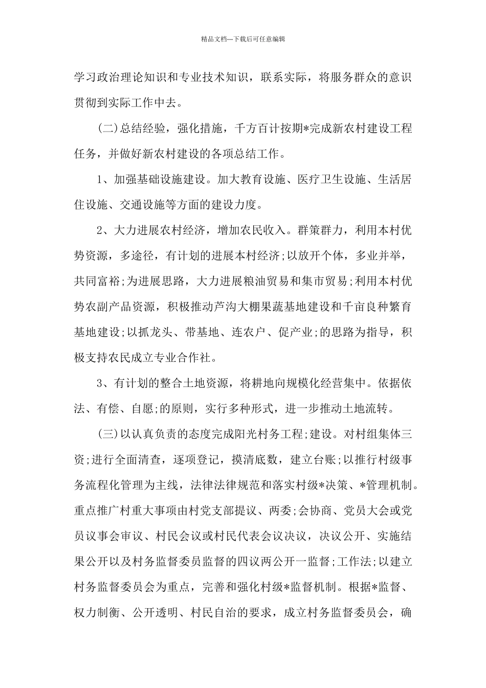 村级发展工作思路_第3页