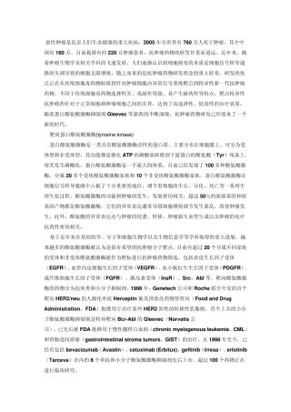 抗肿瘤药物新靶点