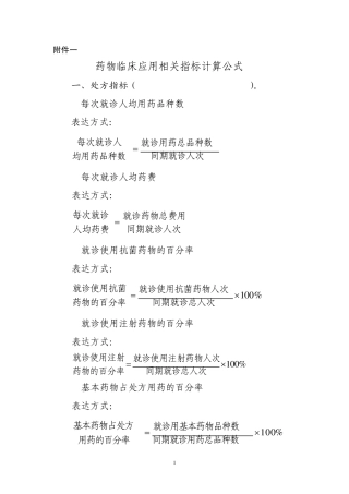 抗菌药物临床应用相关指标及数据统计表格