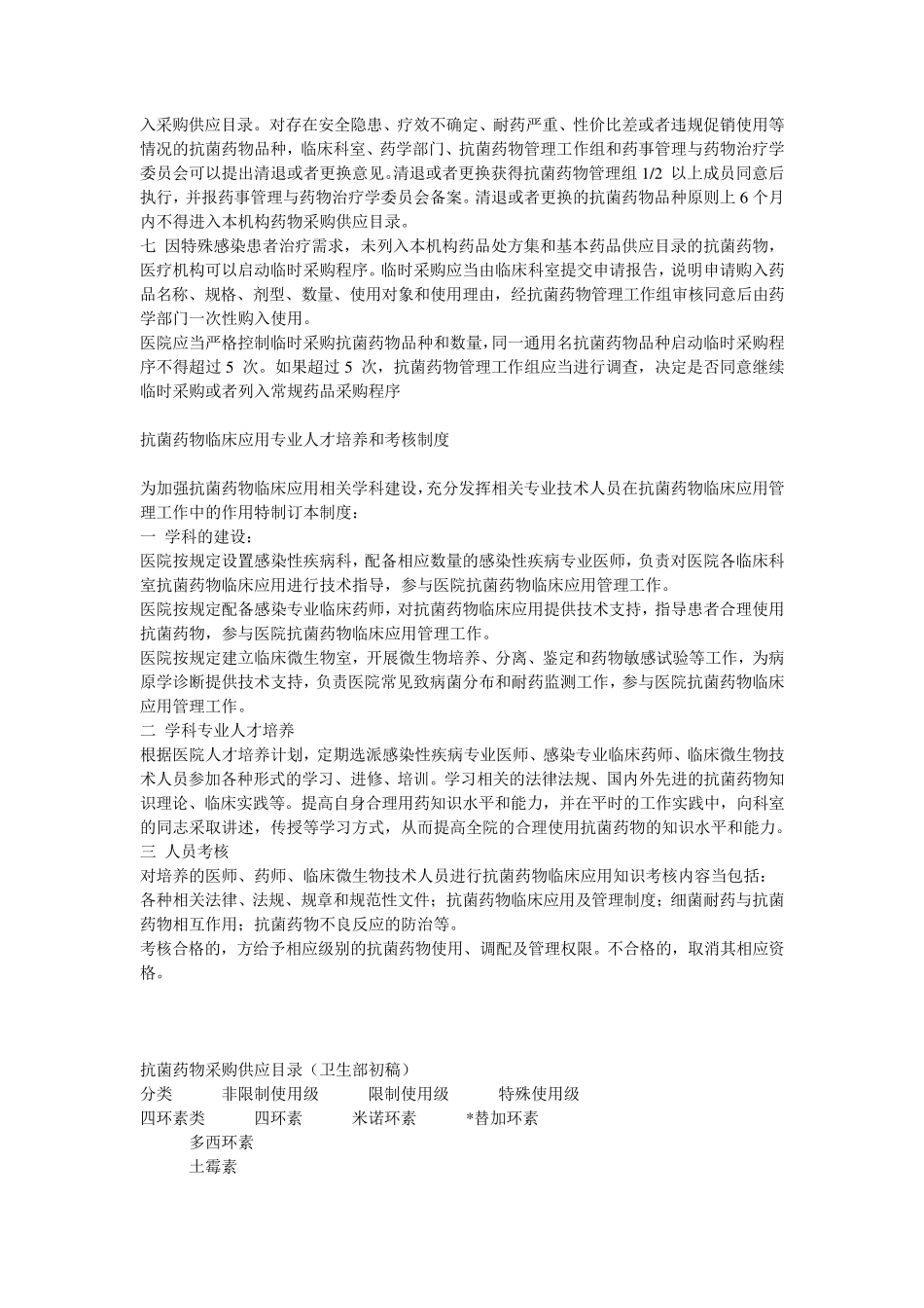 抗菌药物临床应用评估与持续改进制度_第2页