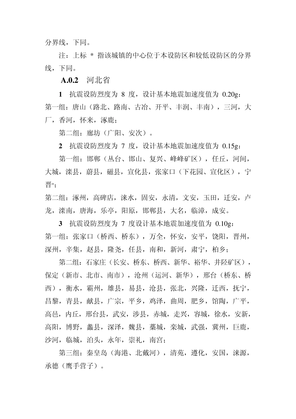 抗震设防烈度、加速度和设计地震分组_第2页
