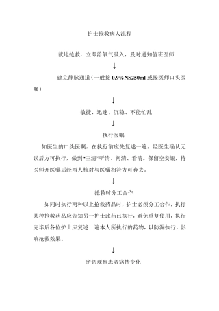 护士抢救病人流程
