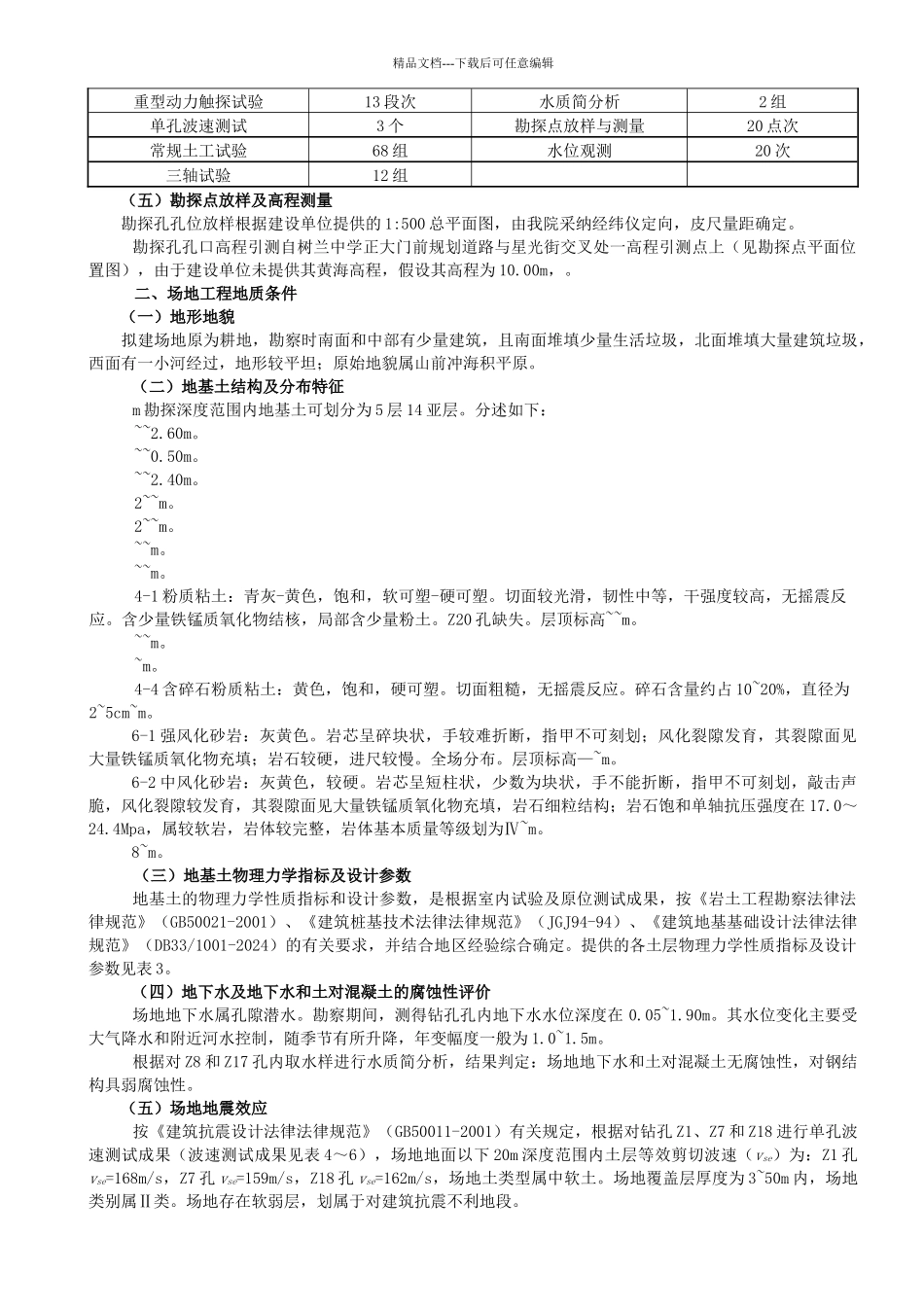 杭州树兰大厦岩土工程勘察报告_第2页