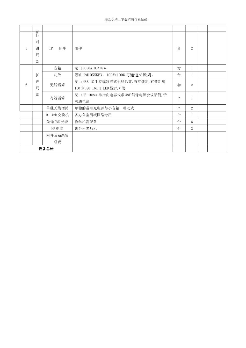松江区政府采购中心采购电脑及外设询价单_第3页