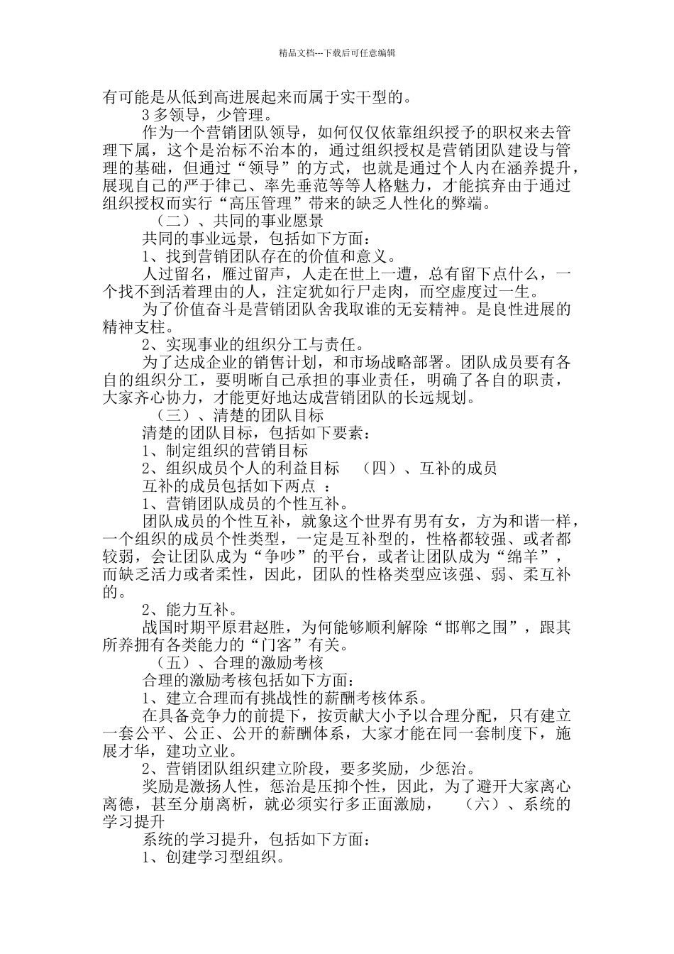 构建良好营销团队措施分析_第2页