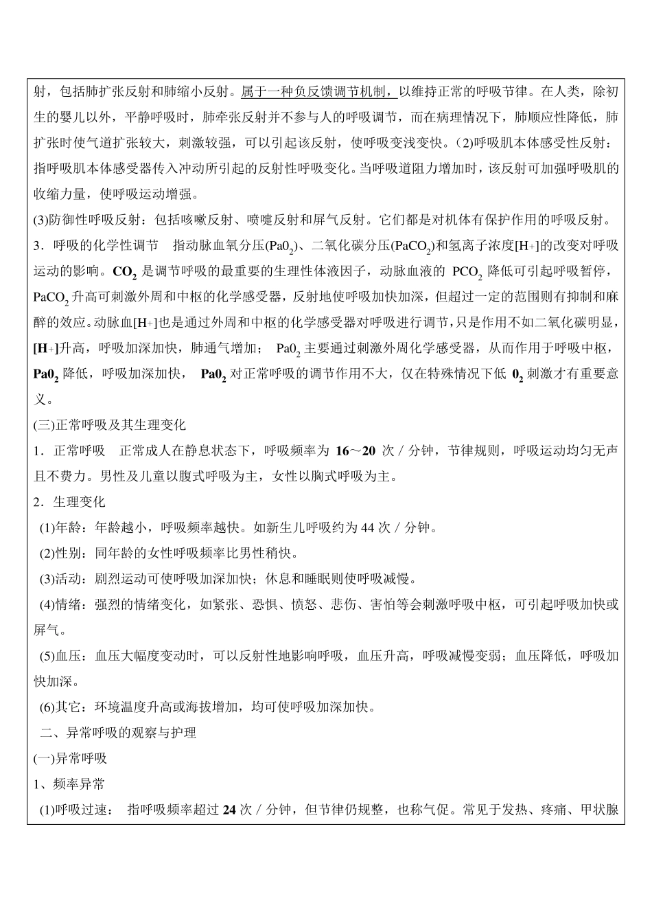 护理业务学习(呼吸的观察与护理)_第2页