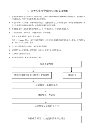 护理应急预案及处理流程