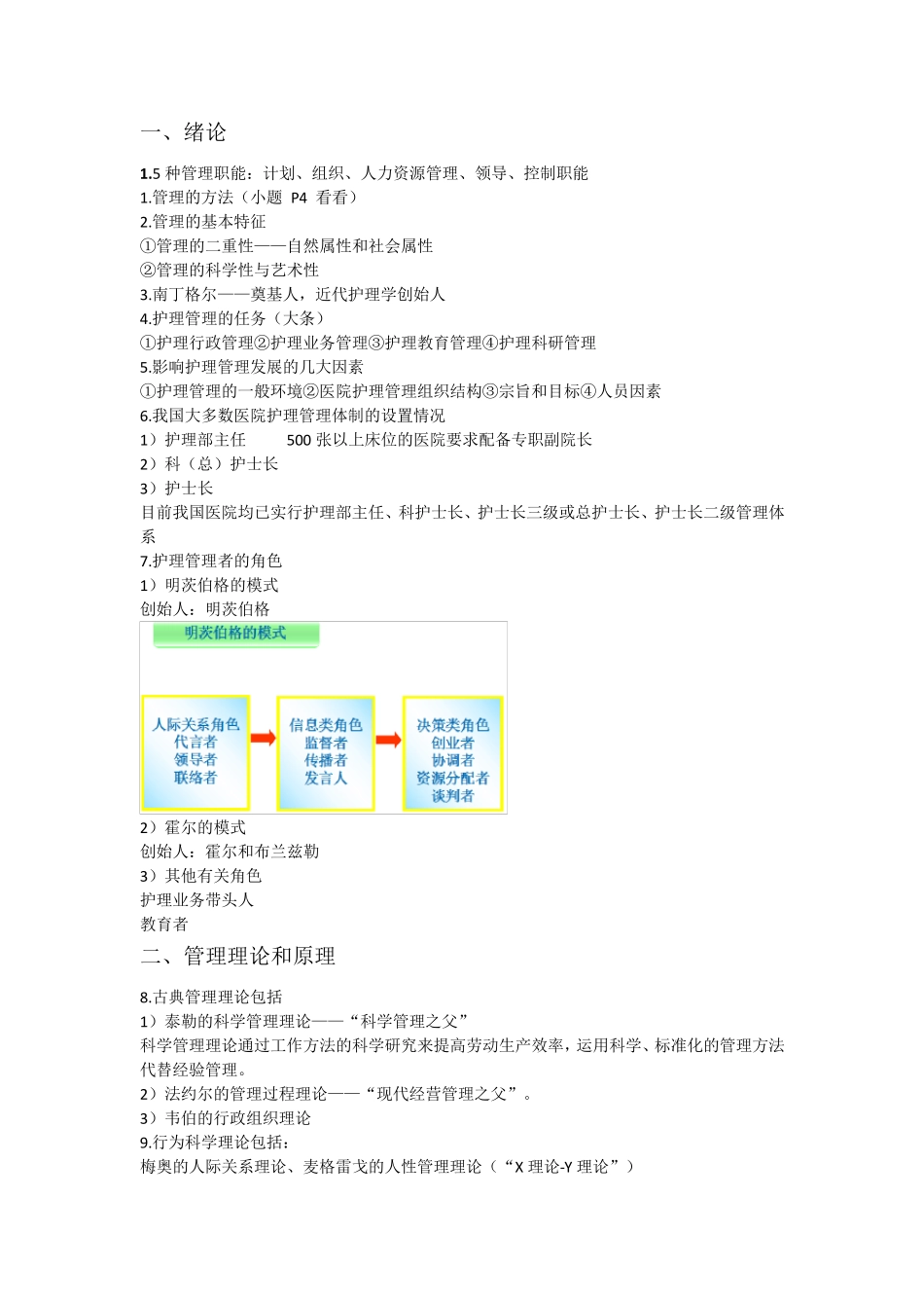 护理管理学重点总结_第1页