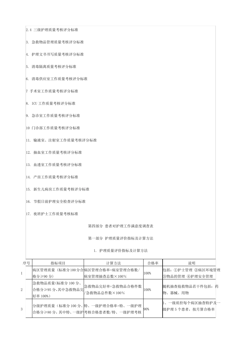 护理质量评价指标及计算方法_第2页