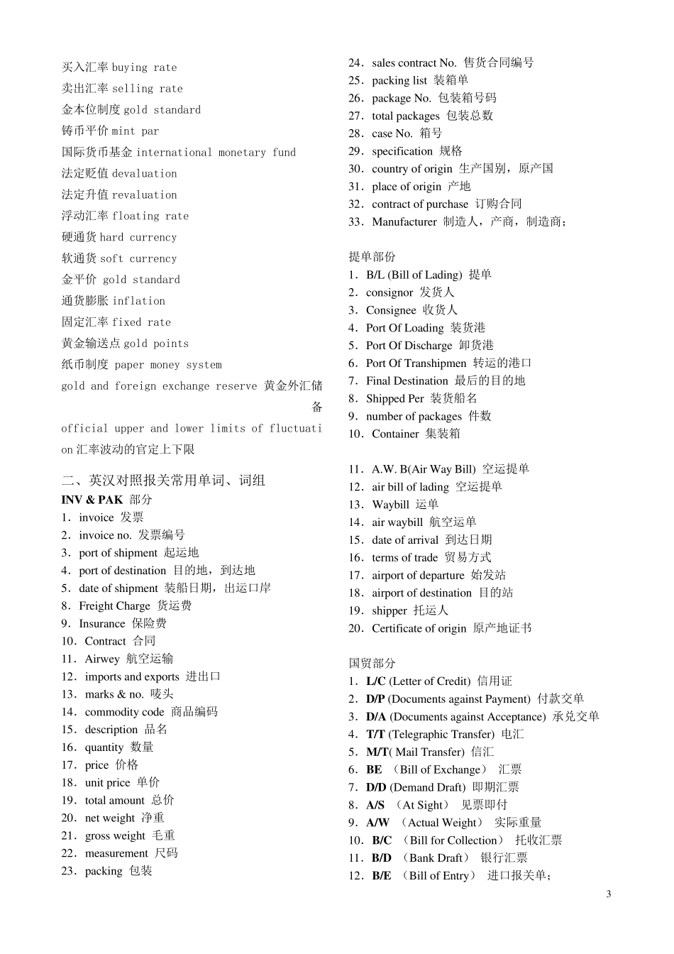 报关英文常用词_第3页
