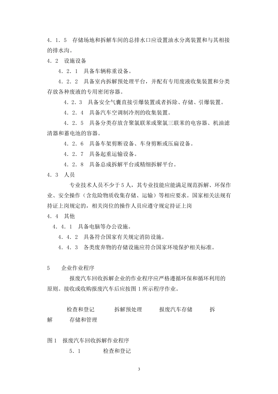 报废汽车回收拆解企业技术规范(GB221282008)_第3页