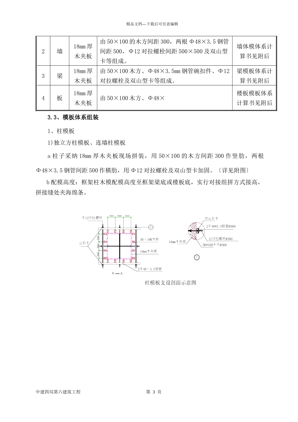 某住宅普通模板施工方案_第3页