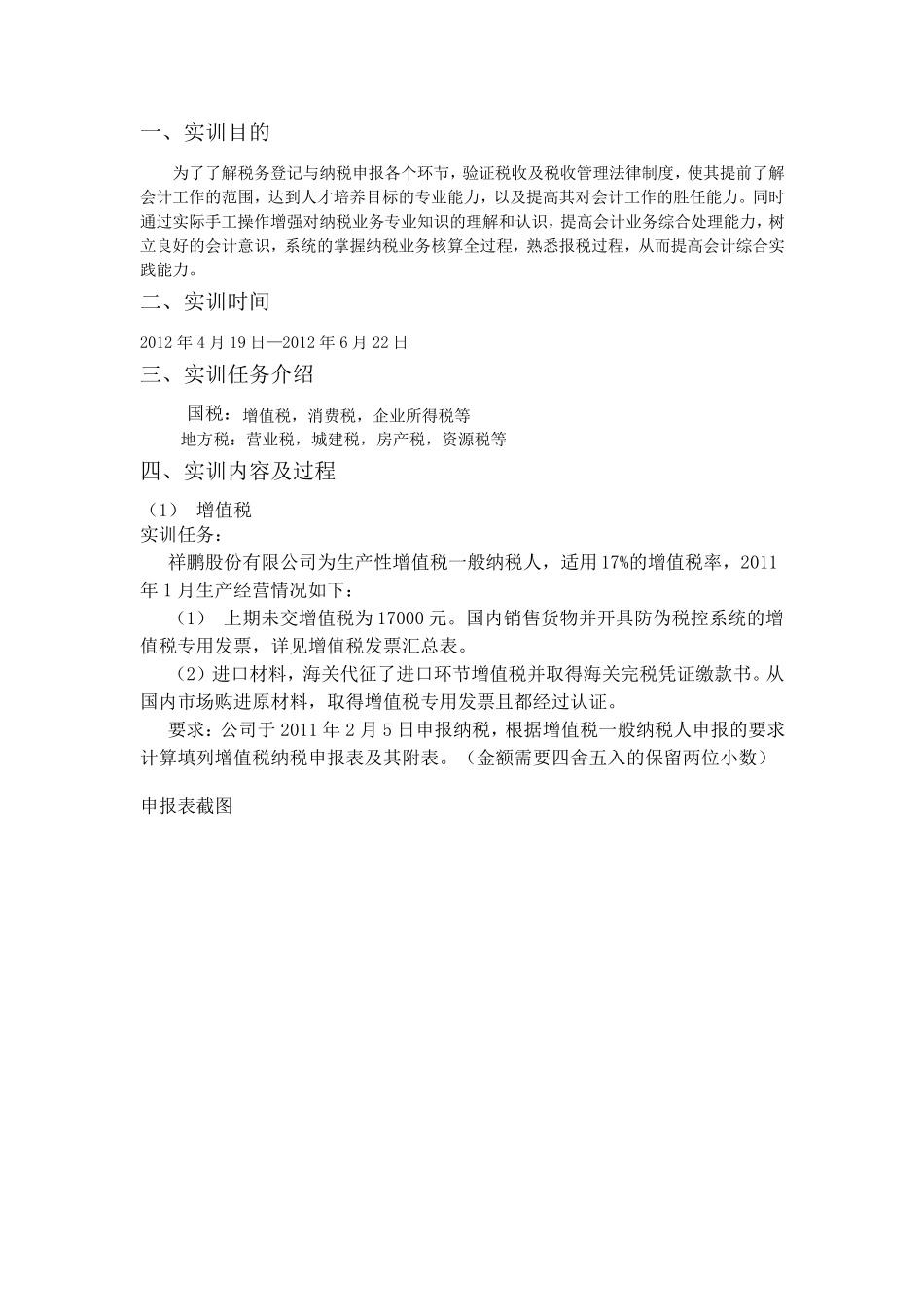 报税实训报告_第2页